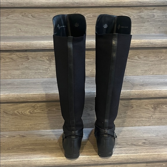 ANTONIO MELANI Elegant Black Over the Knee Boots - Picture 3 of 9